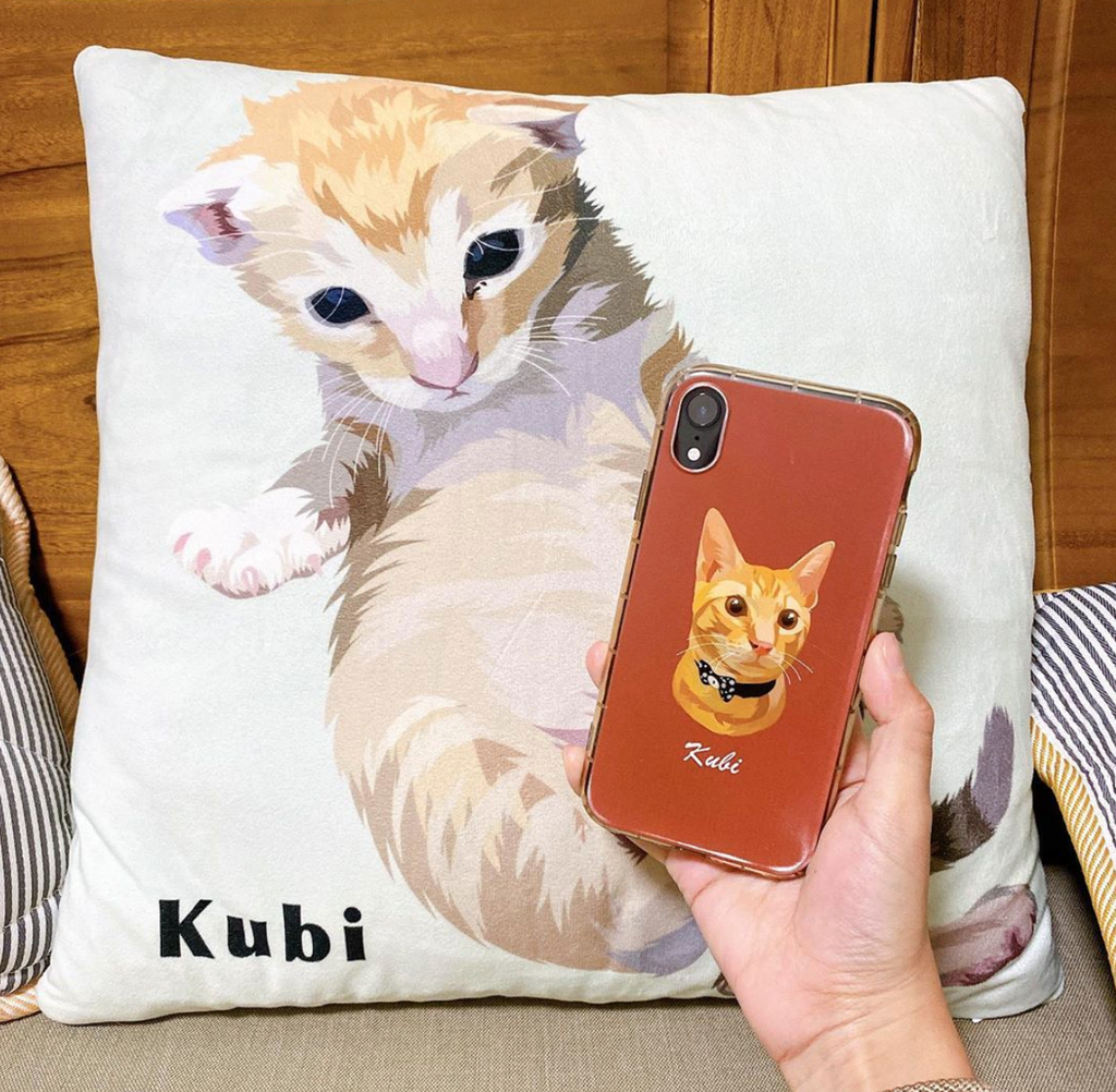 Custom Cat Portrait Phone Case - GoMine