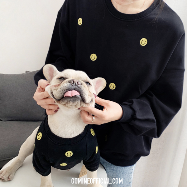 Matching Dog and Owner Sweater - Smiley Face - GoMine