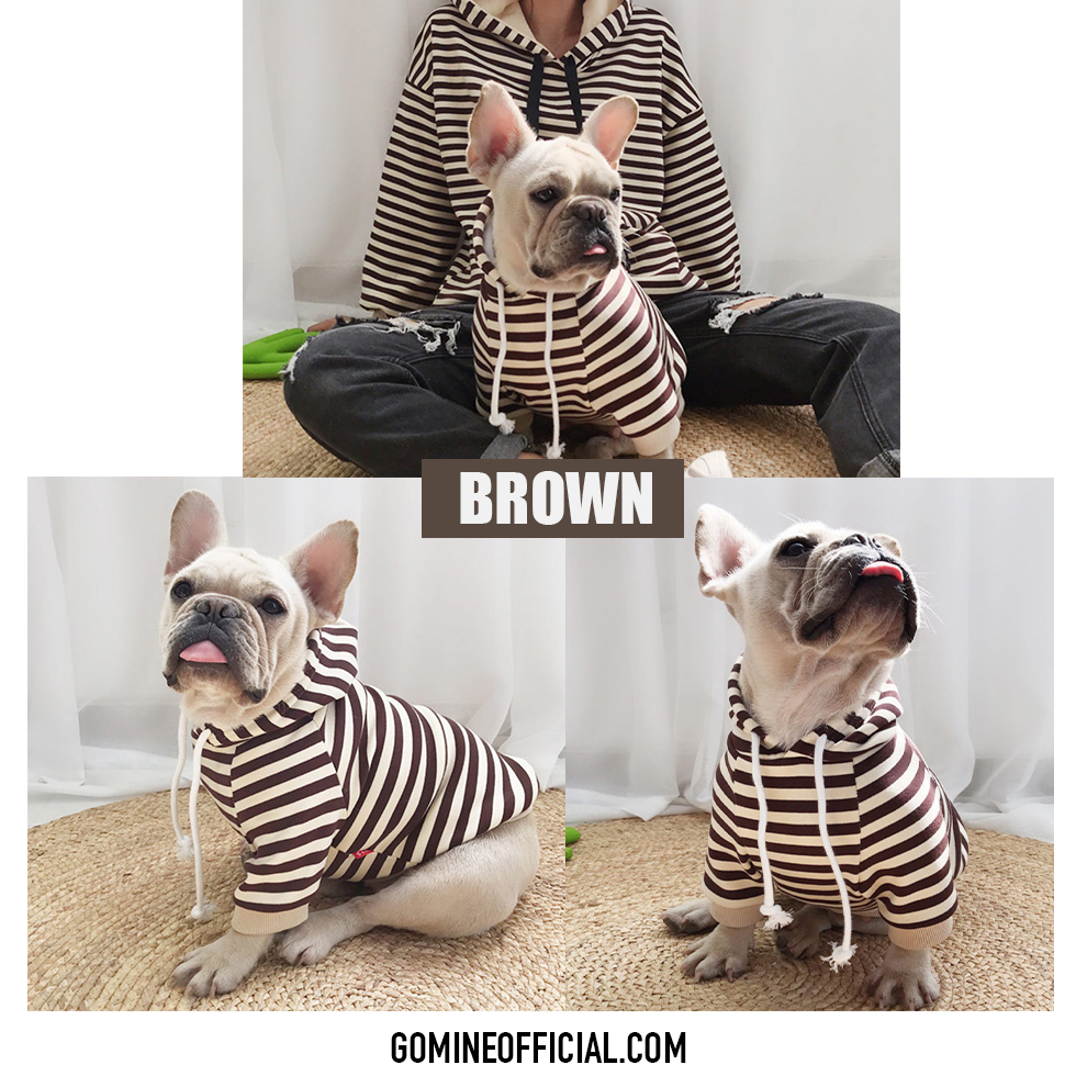 Matching Dog and Owner Striped Hoodie - GoMine