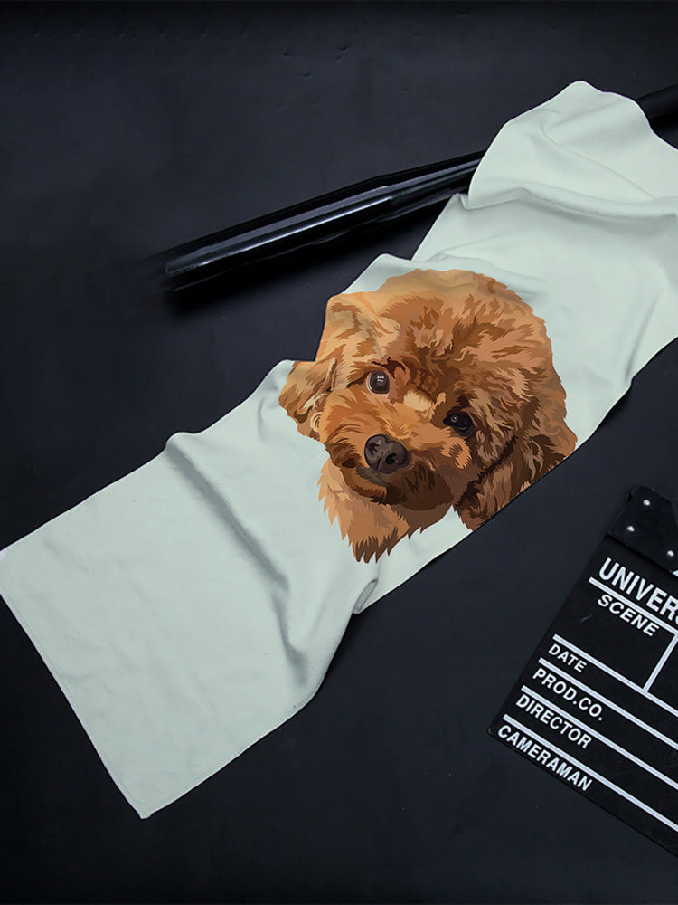 Custom Pet Portrait Towel - GoMine